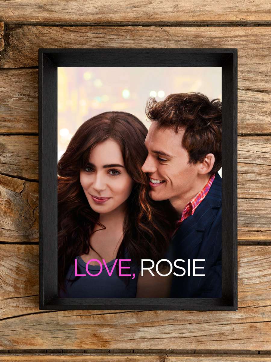 Love, Rosie Film Tablo Siyah Çerçeveli Film Poster Afiş Tablo