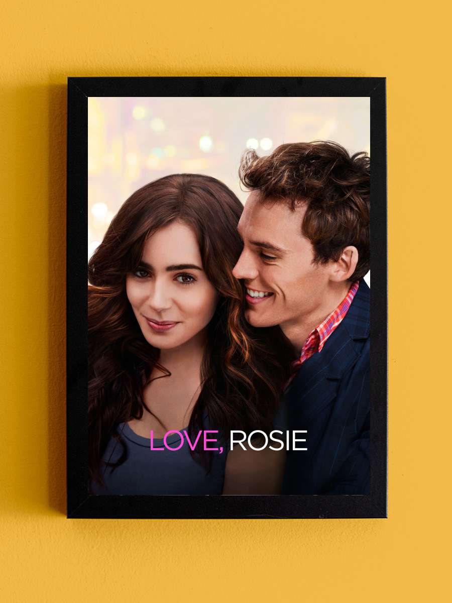 Love, Rosie Film Tablo Siyah Çerçeveli Film Poster Afiş Tablo