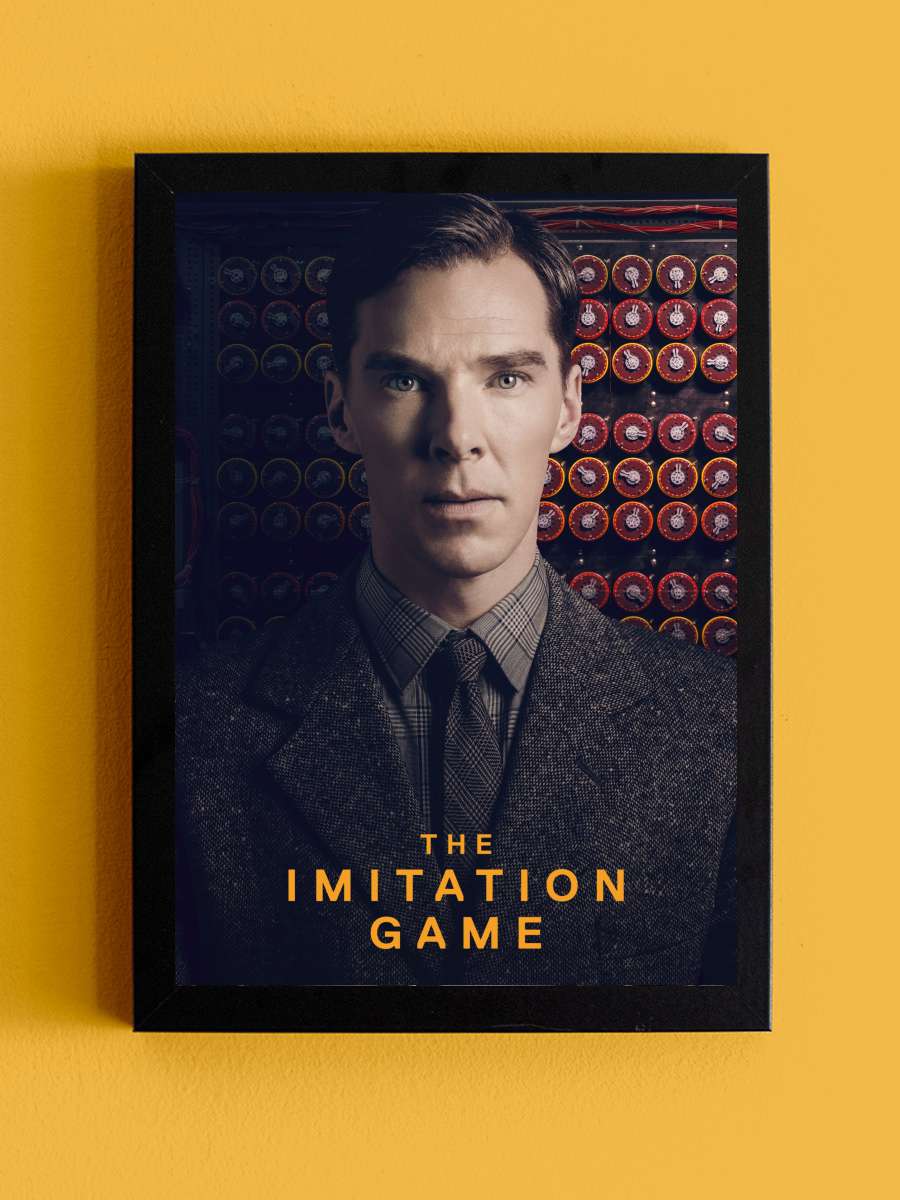 Enigma - The Imitation Game Film Tablo Siyah Çerçeveli Film Poster Afiş Tablo