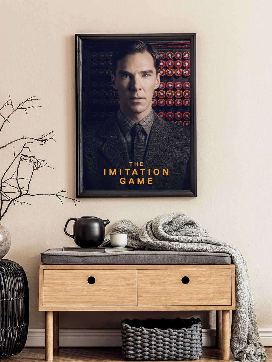 Enigma - The Imitation Game Film Tablo Siyah Çerçeveli Film Poster Afiş Tablo