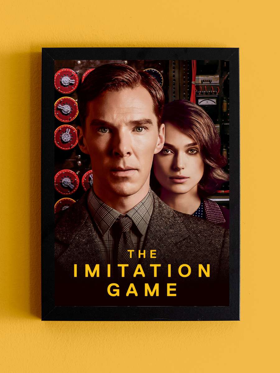 Enigma - The Imitation Game Film Tablo Siyah Çerçeveli Film Poster Afiş Tablo