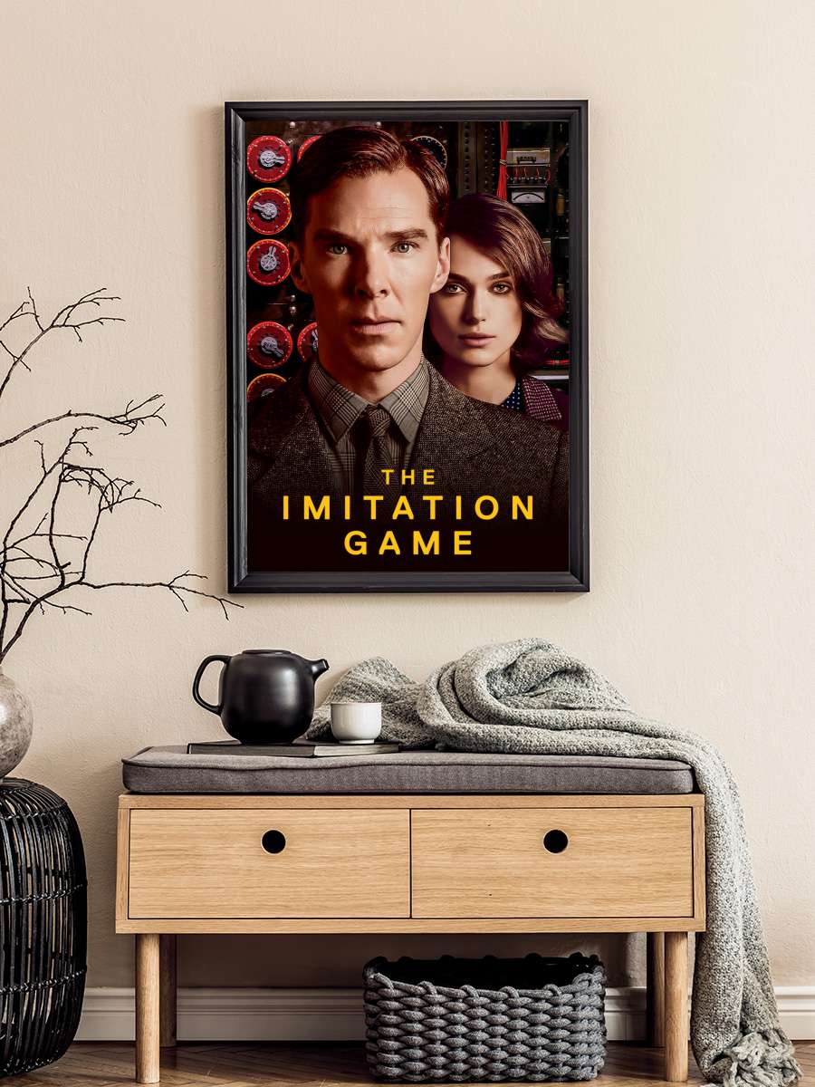 Enigma - The Imitation Game Film Tablo Siyah Çerçeveli Film Poster Afiş Tablo