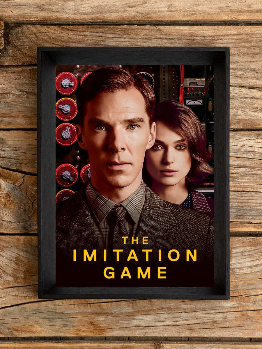 Enigma - The Imitation Game Film Tablo Siyah Çerçeveli Film Poster Afiş Tablo