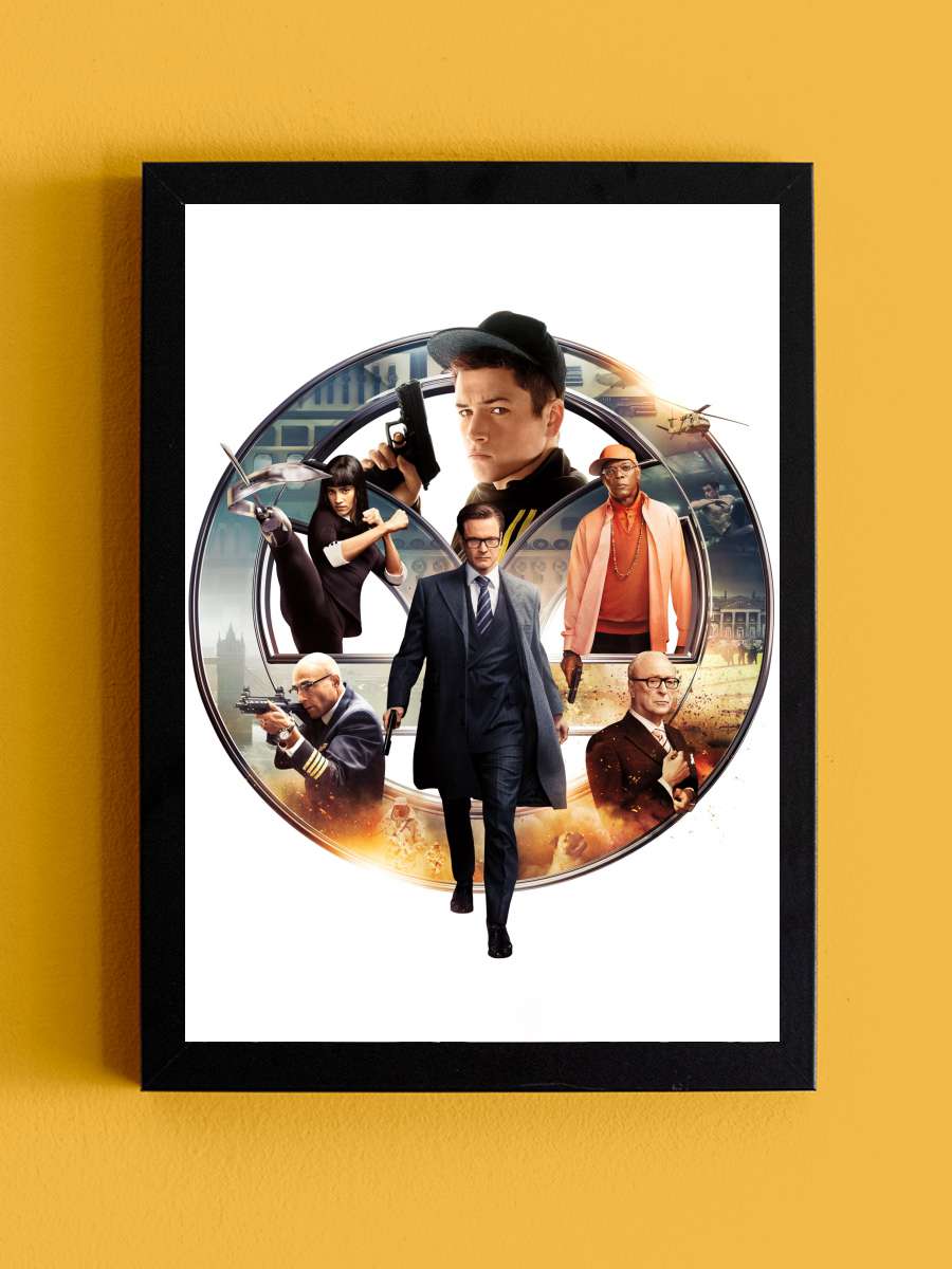 Kingsman: Gizli Servis - Kingsman: The Secret Service Film Tablo Siyah Çerçeveli Film Poster Afiş Tablo