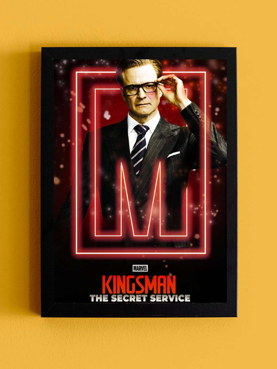 Kingsman: Gizli Servis - Kingsman: The Secret Service Film Tablo Siyah Çerçeveli Film Poster Afiş Tablo