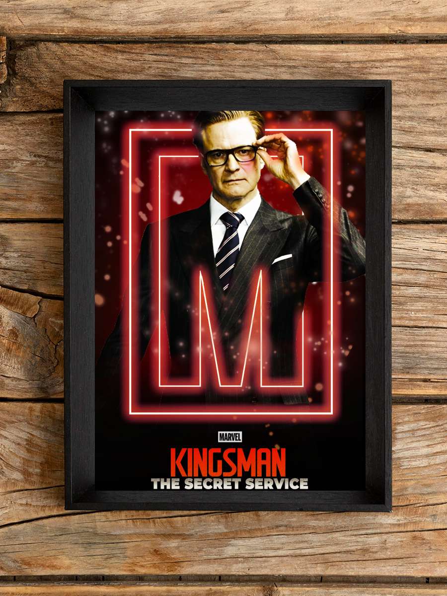 Kingsman: Gizli Servis - Kingsman: The Secret Service Film Tablo Siyah Çerçeveli Film Poster Afiş Tablo