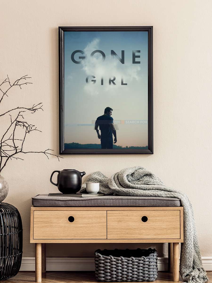 Kayıp Kız - Gone Girl Film Tablo Siyah Çerçeveli Film Poster Afiş Tablo