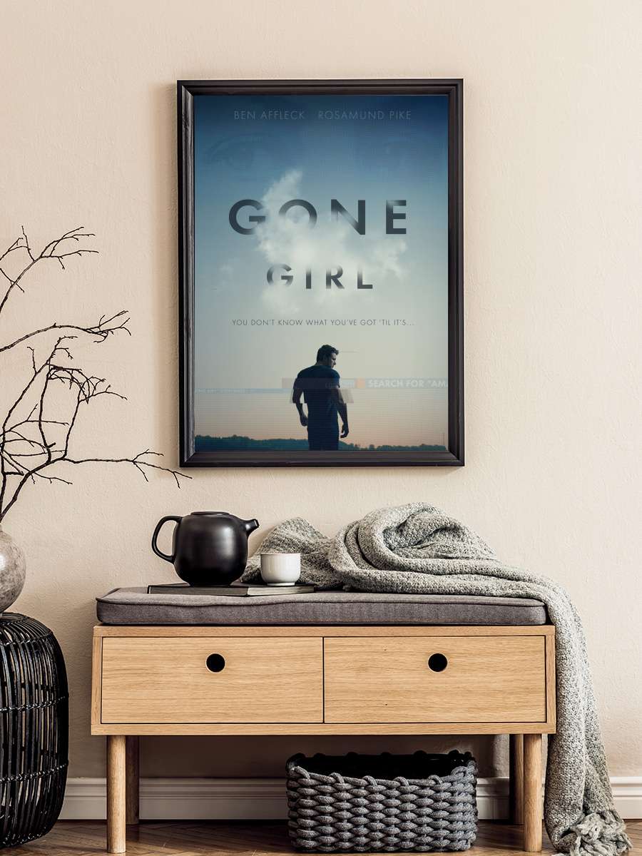 Kayıp Kız - Gone Girl Film Tablo Siyah Çerçeveli Film Poster Afiş Tablo