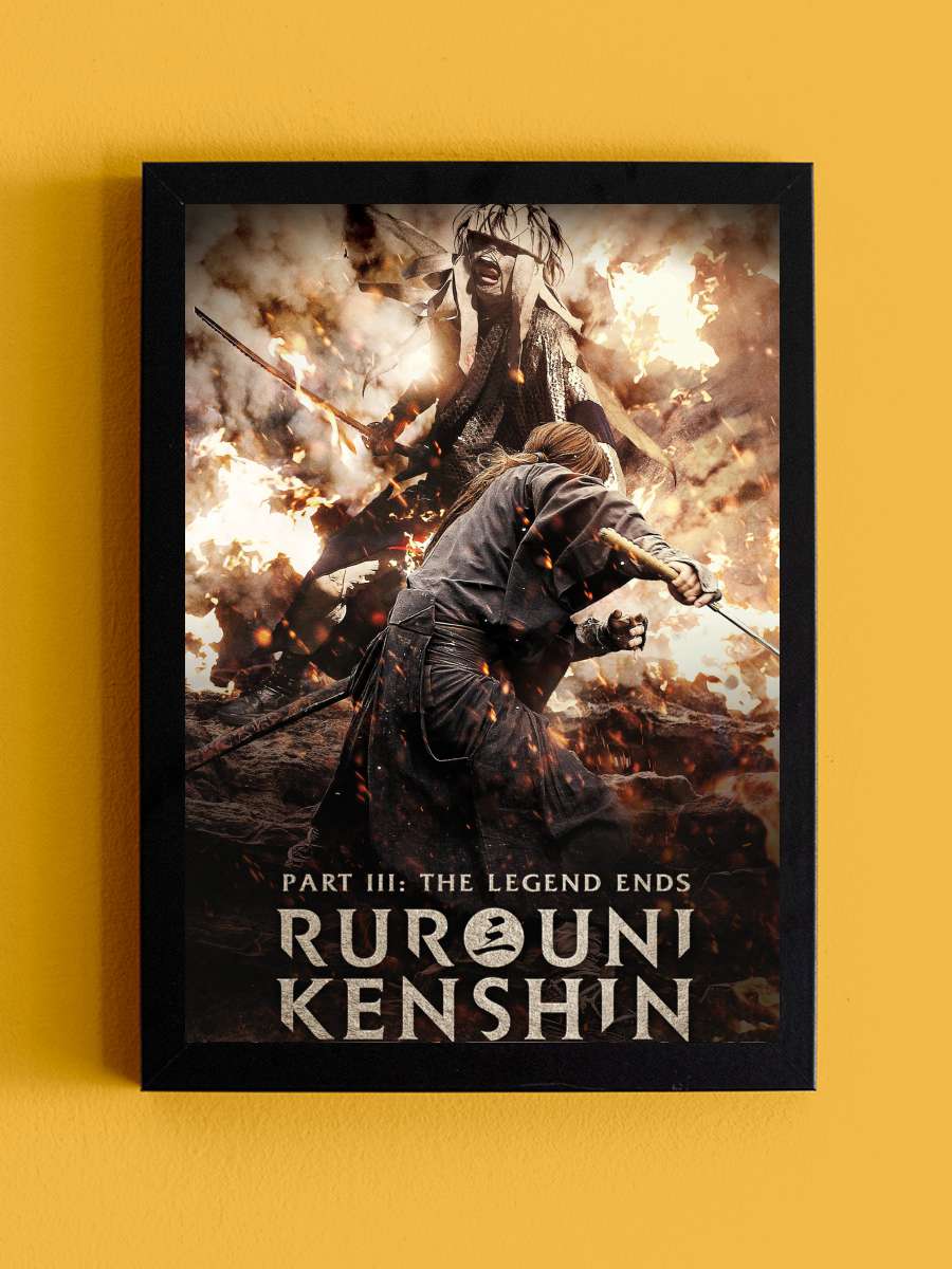 Rurouni Kenshin: Efsanenin Sonu - るろうに剣心　伝説の最期編 Film Tablo Siyah Çerçeveli Film Poster Afiş Tablo