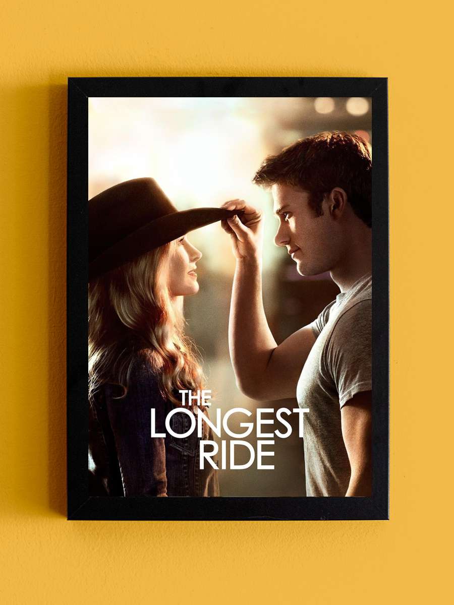 Seninle Bir Ömür - The Longest Ride Film Tablo Siyah Çerçeveli Film Poster Afiş Tablo