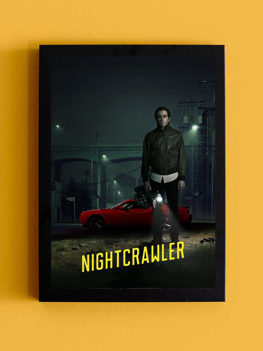 Gece Vurgunu - Nightcrawler Film Tablo Siyah Çerçeveli Film Poster Afiş Tablo