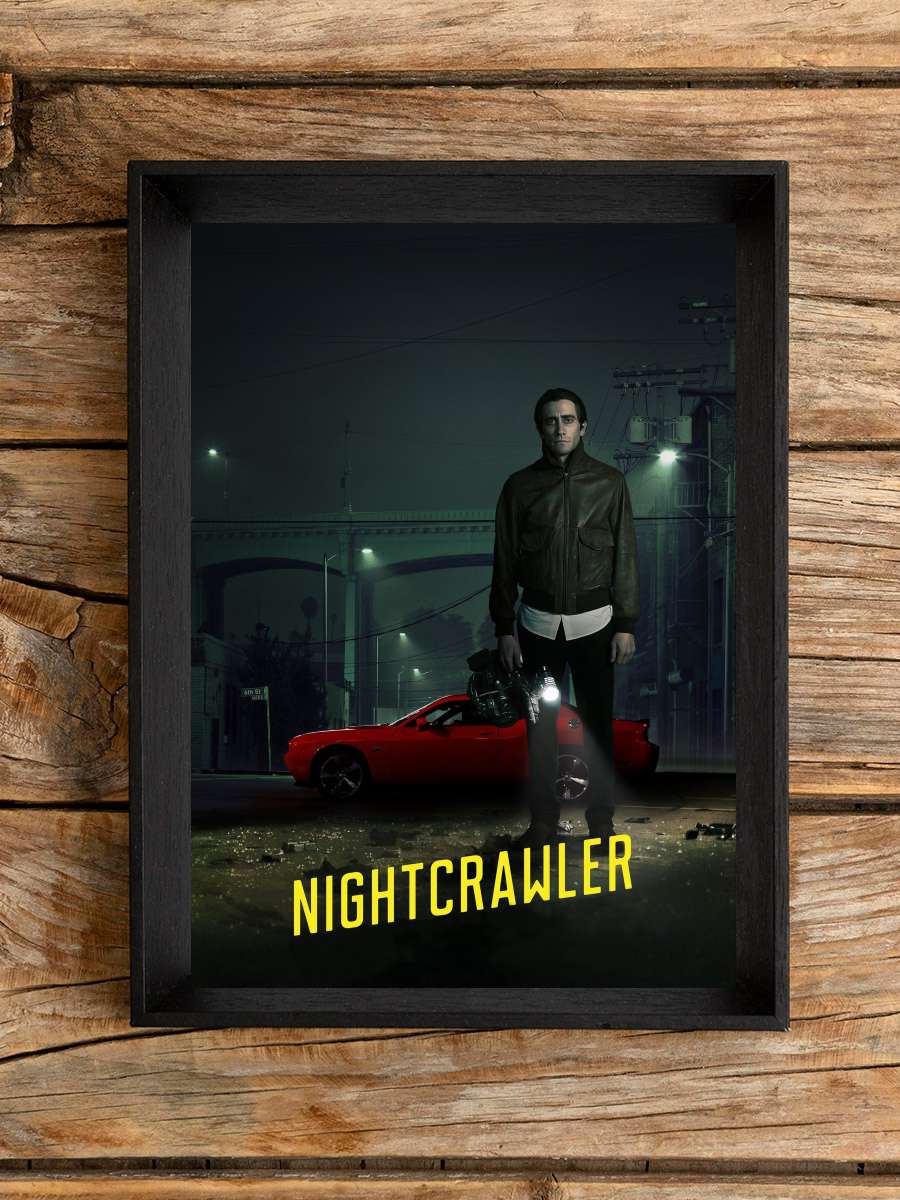 Gece Vurgunu - Nightcrawler Film Tablo Siyah Çerçeveli Film Poster Afiş Tablo