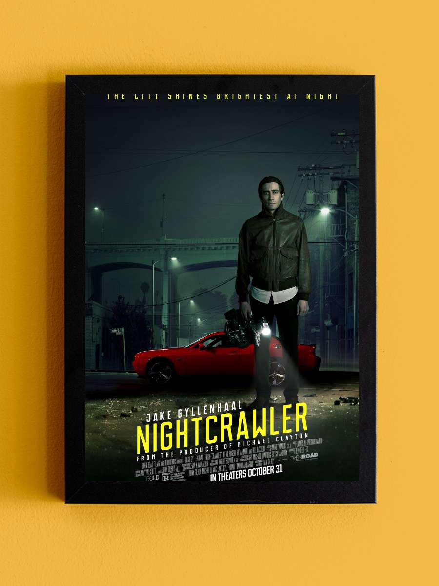 Gece Vurgunu - Nightcrawler Film Tablo Siyah Çerçeveli Film Poster Afiş Tablo