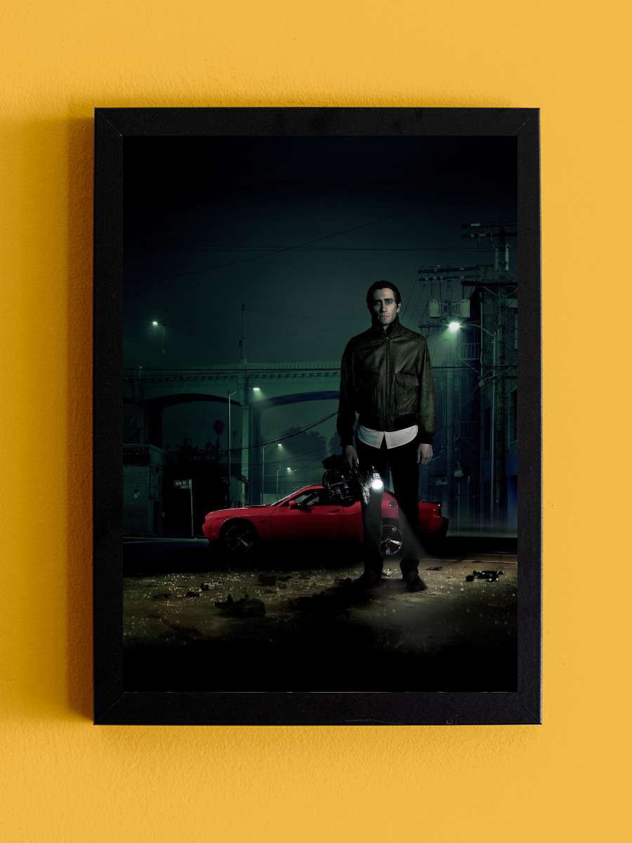 Gece Vurgunu - Nightcrawler Film Tablo Siyah Çerçeveli Film Poster Afiş Tablo