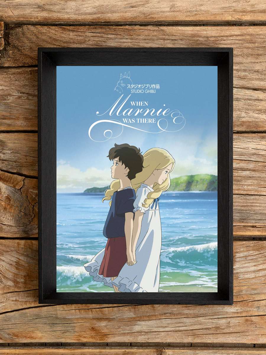 Marnie Oradayken - 思い出のマーニー Film Tablo Siyah Çerçeveli Film Poster Afiş Tablo