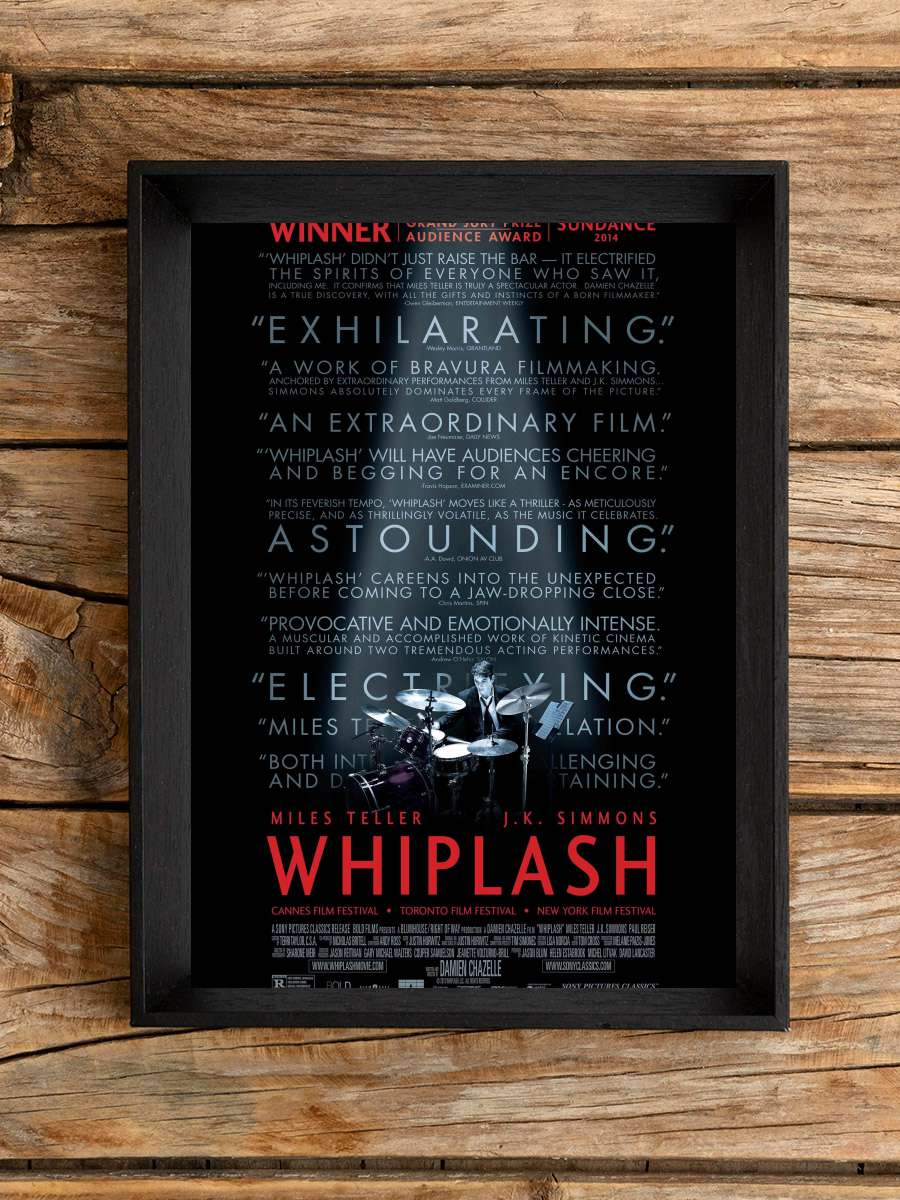 Whiplash Film Tablo Siyah Çerçeveli Film Poster Afiş Tablo