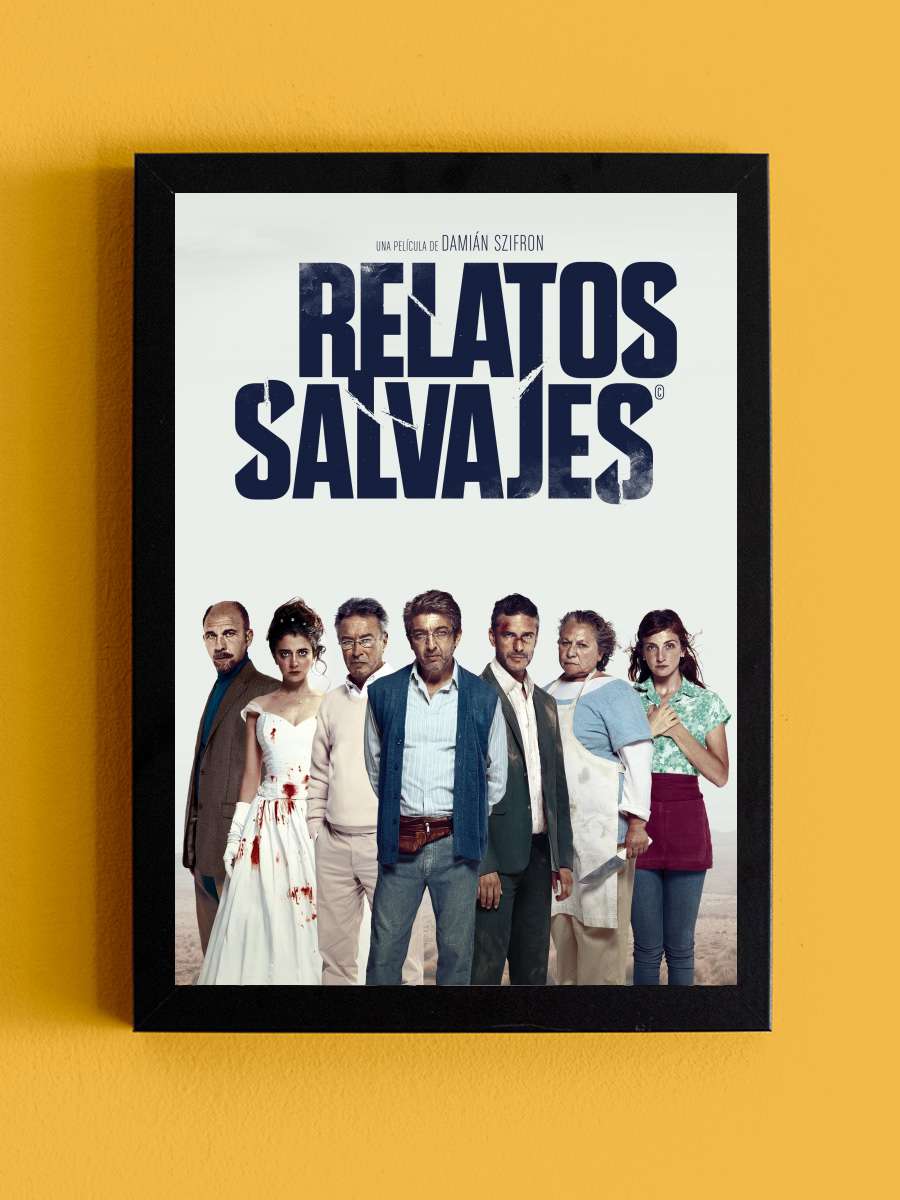 Asabiyim Ben - Relatos salvajes Film Tablo Siyah Çerçeveli Film Poster Afiş Tablo