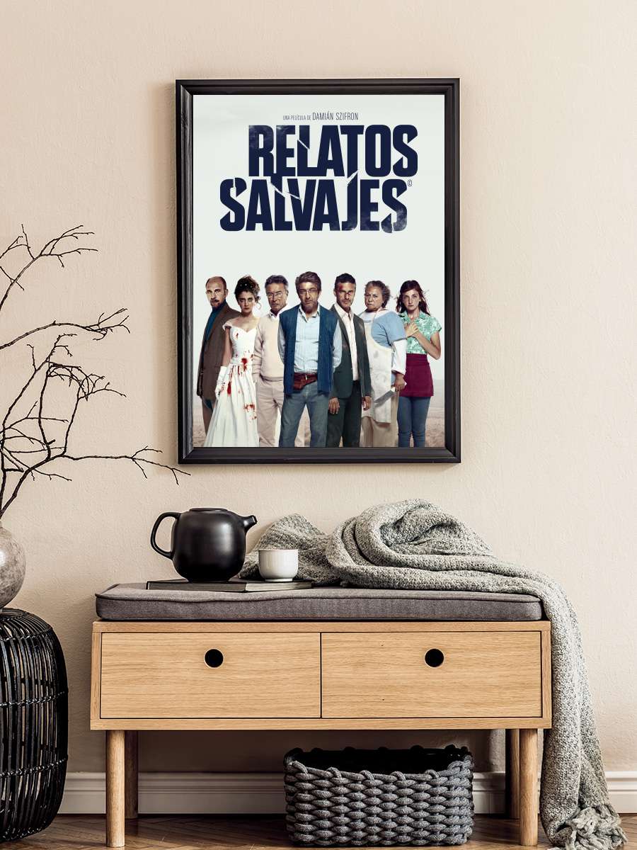 Asabiyim Ben - Relatos salvajes Film Tablo Siyah Çerçeveli Film Poster Afiş Tablo