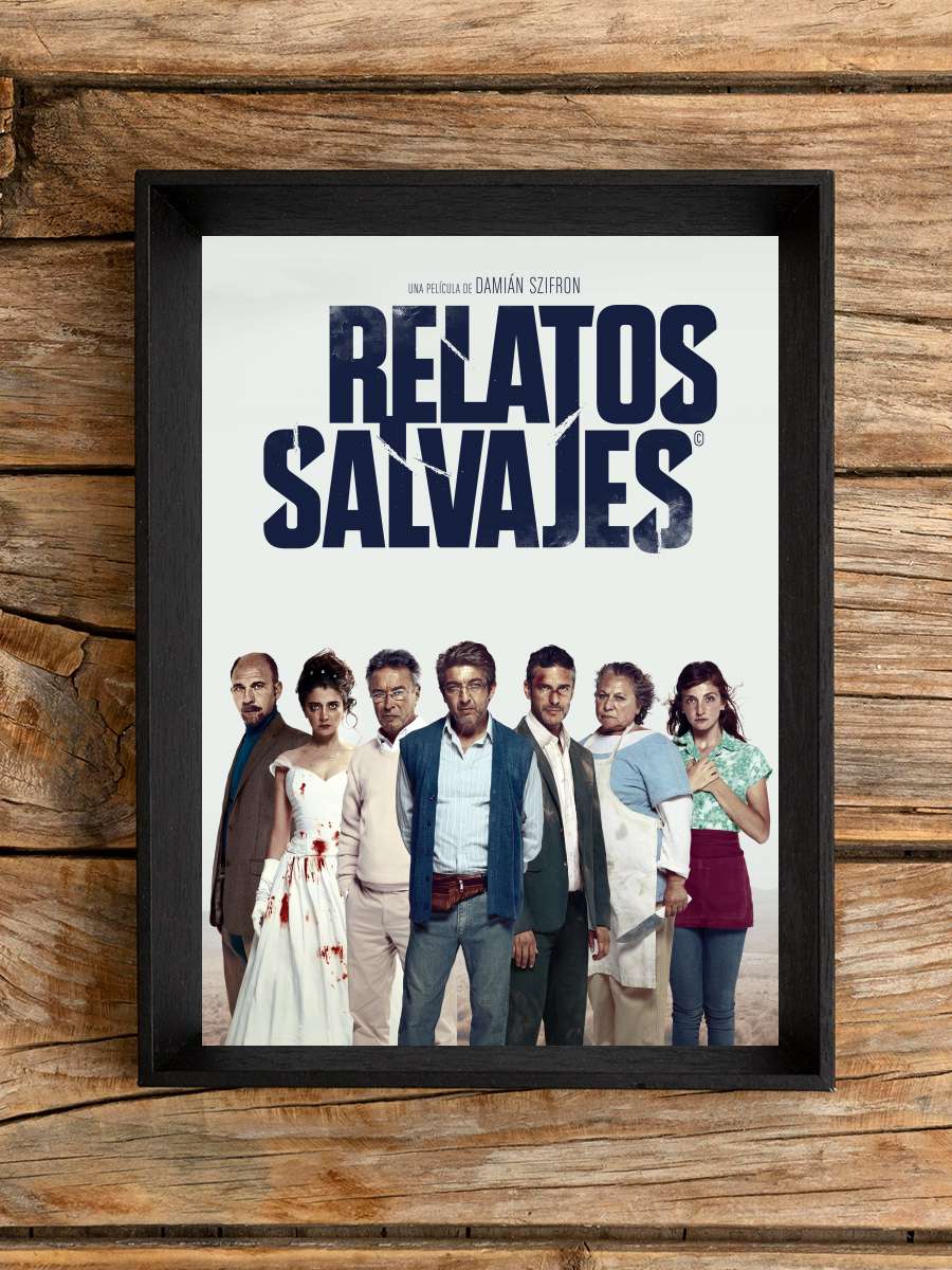 Asabiyim Ben - Relatos salvajes Film Tablo Siyah Çerçeveli Film Poster Afiş Tablo