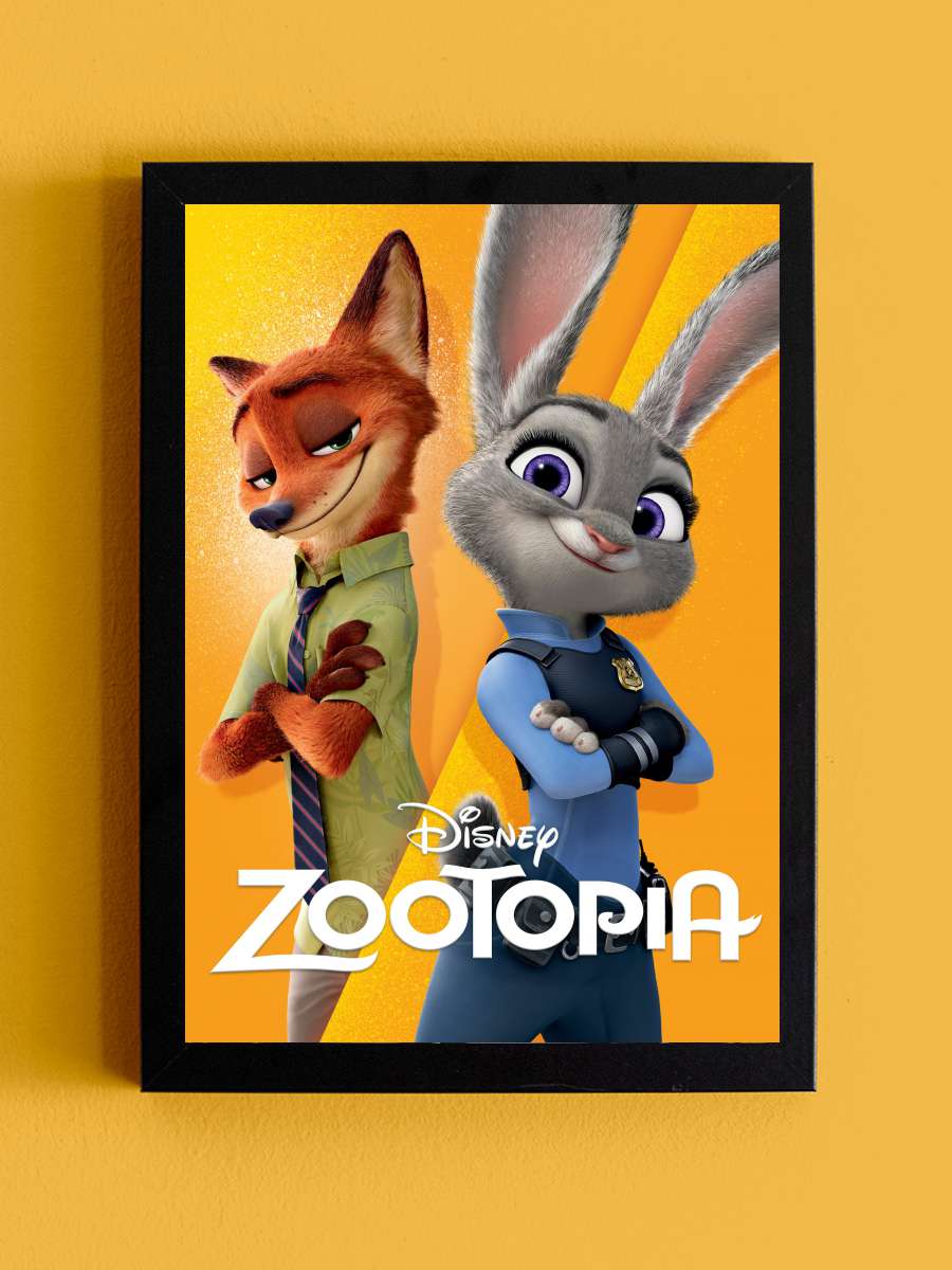 Zootropolis: Hayvanlar Şehri - Zootopia Film Tablo Siyah Çerçeveli Film Poster Afiş Tablo