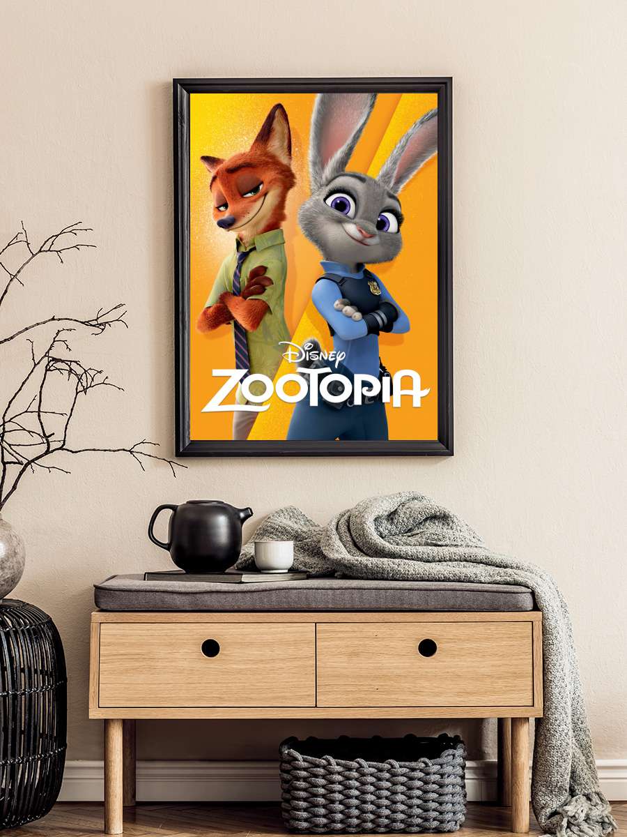 Zootropolis: Hayvanlar Şehri - Zootopia Film Tablo Siyah Çerçeveli Film Poster Afiş Tablo