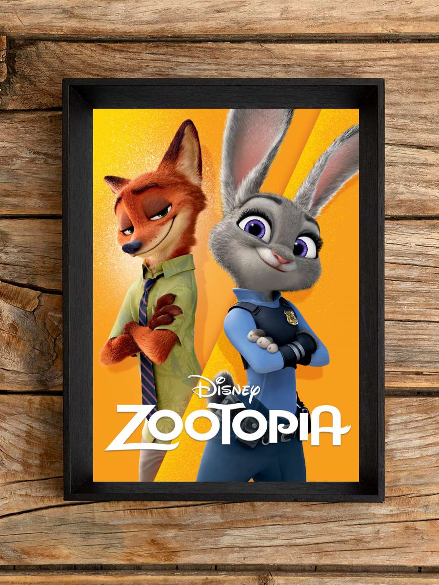 Zootropolis: Hayvanlar Şehri - Zootopia Film Tablo Siyah Çerçeveli Film Poster Afiş Tablo