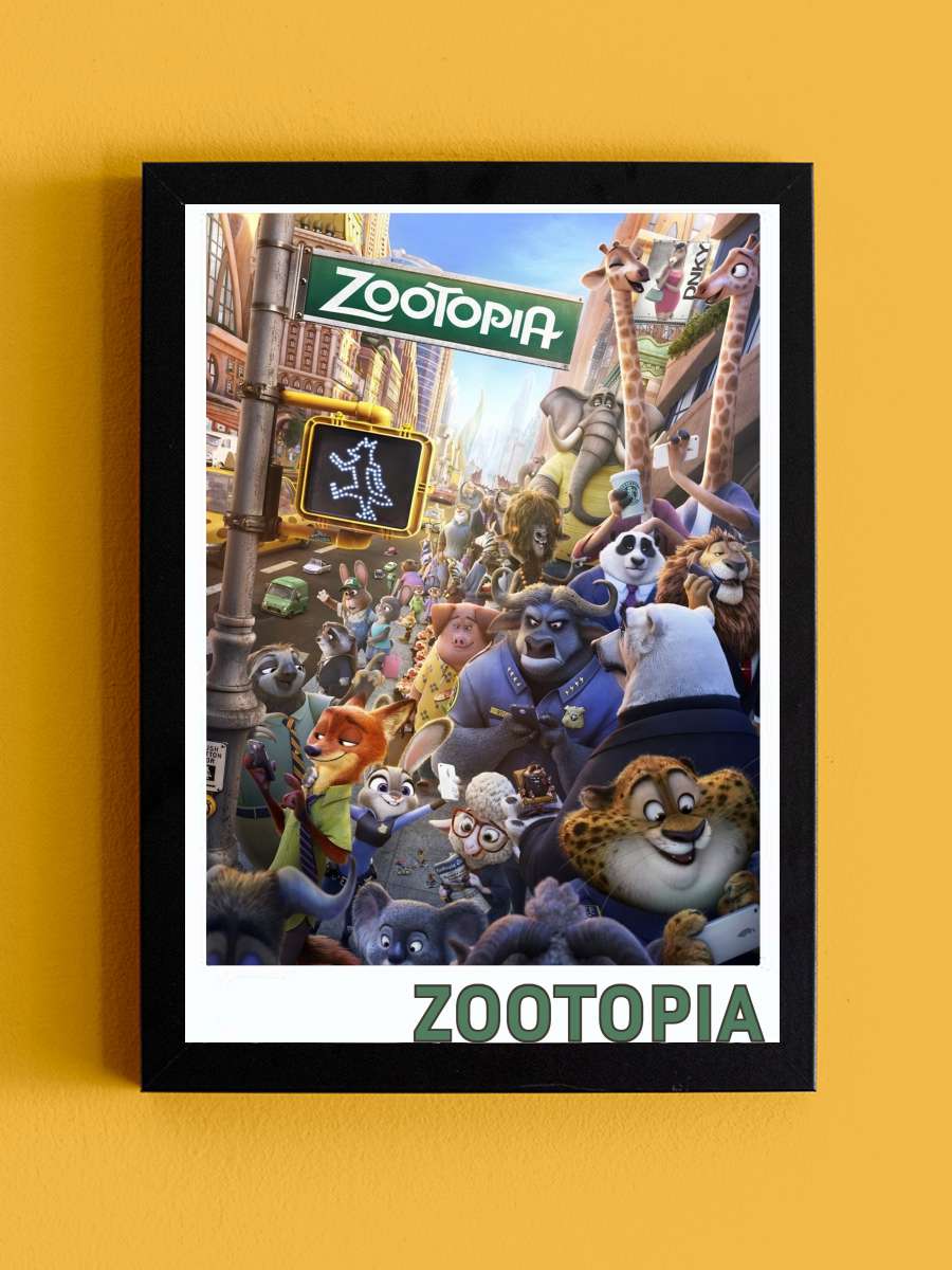 Zootropolis: Hayvanlar Şehri - Zootopia Film Tablo Siyah Çerçeveli Film Poster Afiş Tablo