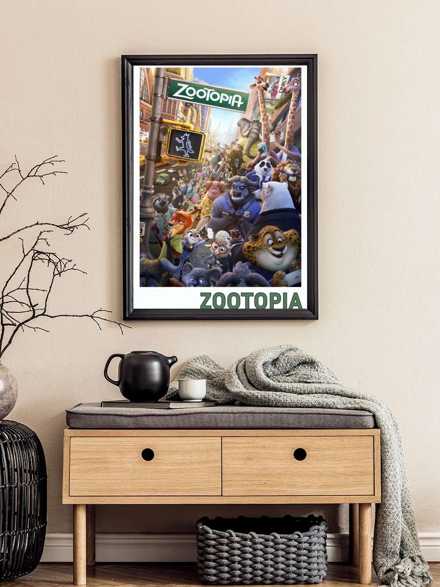 Zootropolis: Hayvanlar Şehri - Zootopia Film Tablo Siyah Çerçeveli Film Poster Afiş Tablo