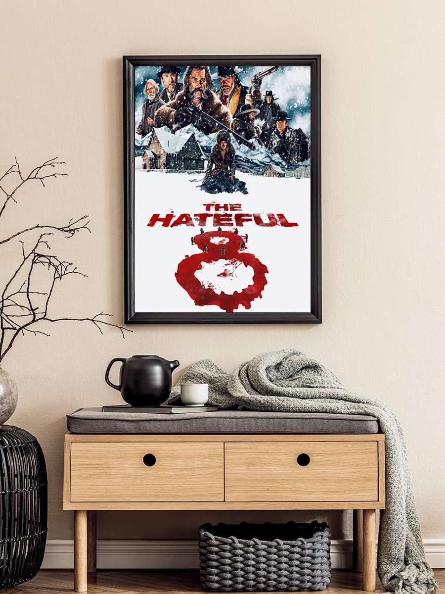 The Hateful Eight Film Tablo Siyah Çerçeveli Film Poster Afiş Tablo