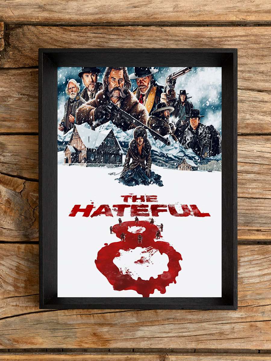 The Hateful Eight Film Tablo Siyah Çerçeveli Film Poster Afiş Tablo