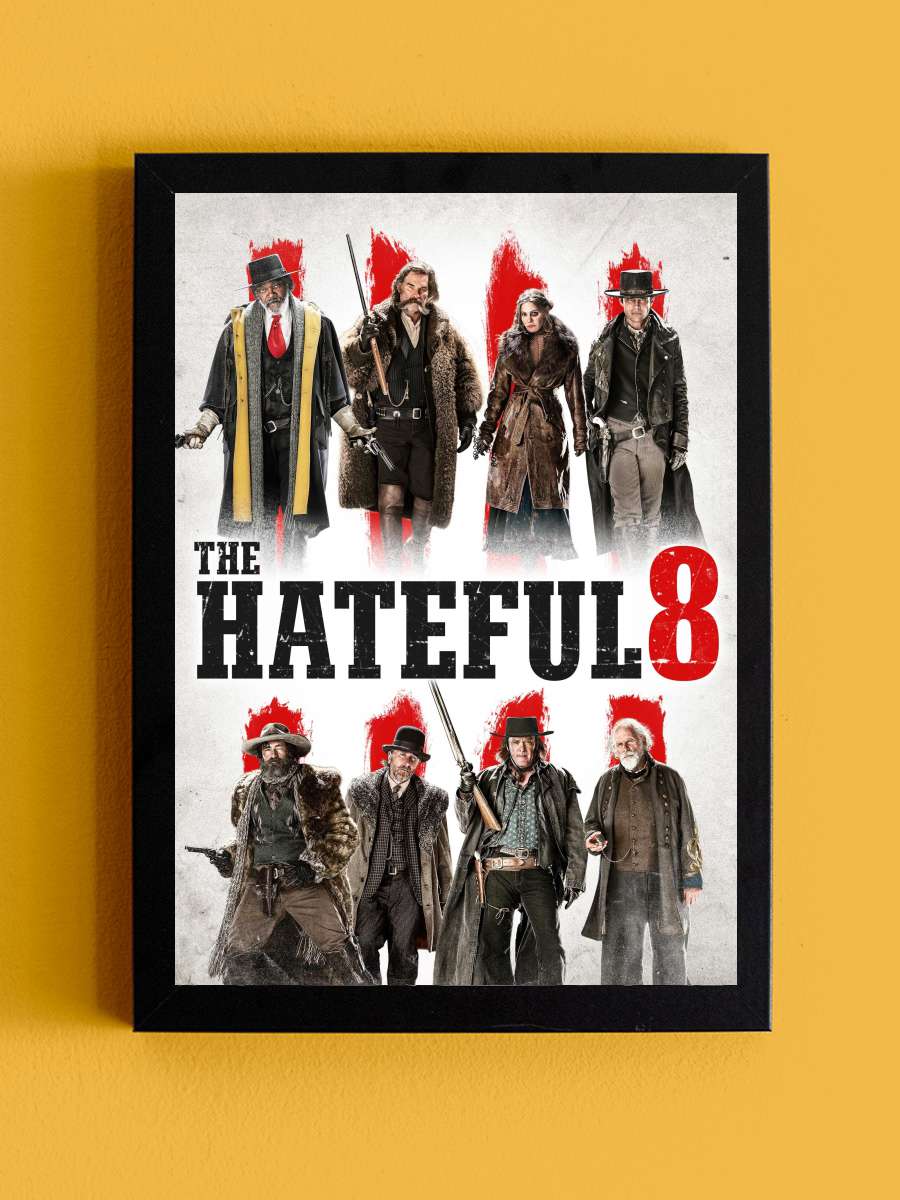 The Hateful Eight Film Tablo Siyah Çerçeveli Film Poster Afiş Tablo