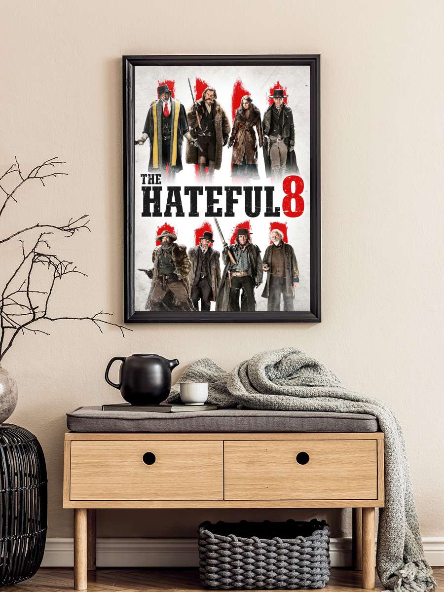 The Hateful Eight Film Tablo Siyah Çerçeveli Film Poster Afiş Tablo