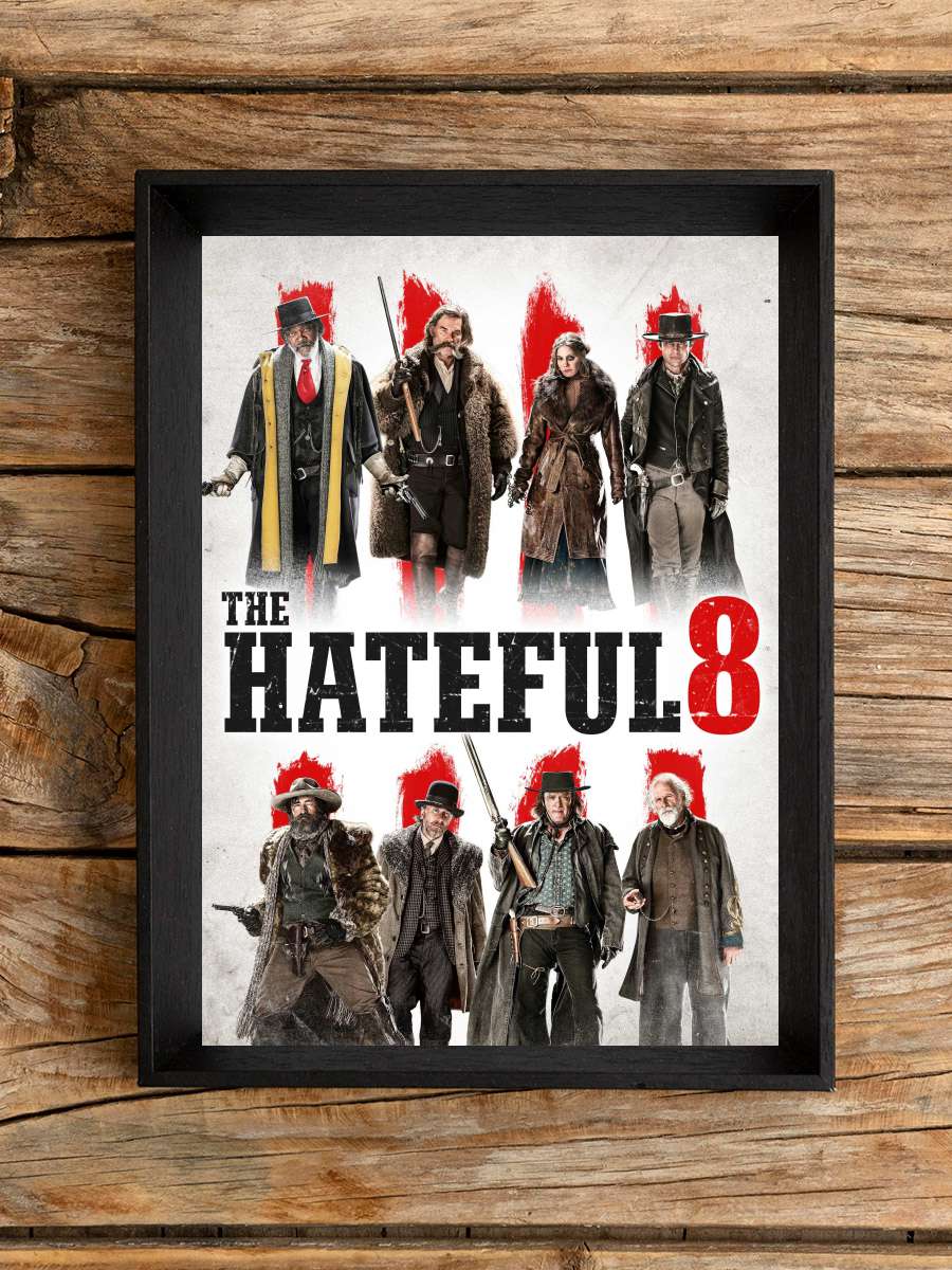 The Hateful Eight Film Tablo Siyah Çerçeveli Film Poster Afiş Tablo