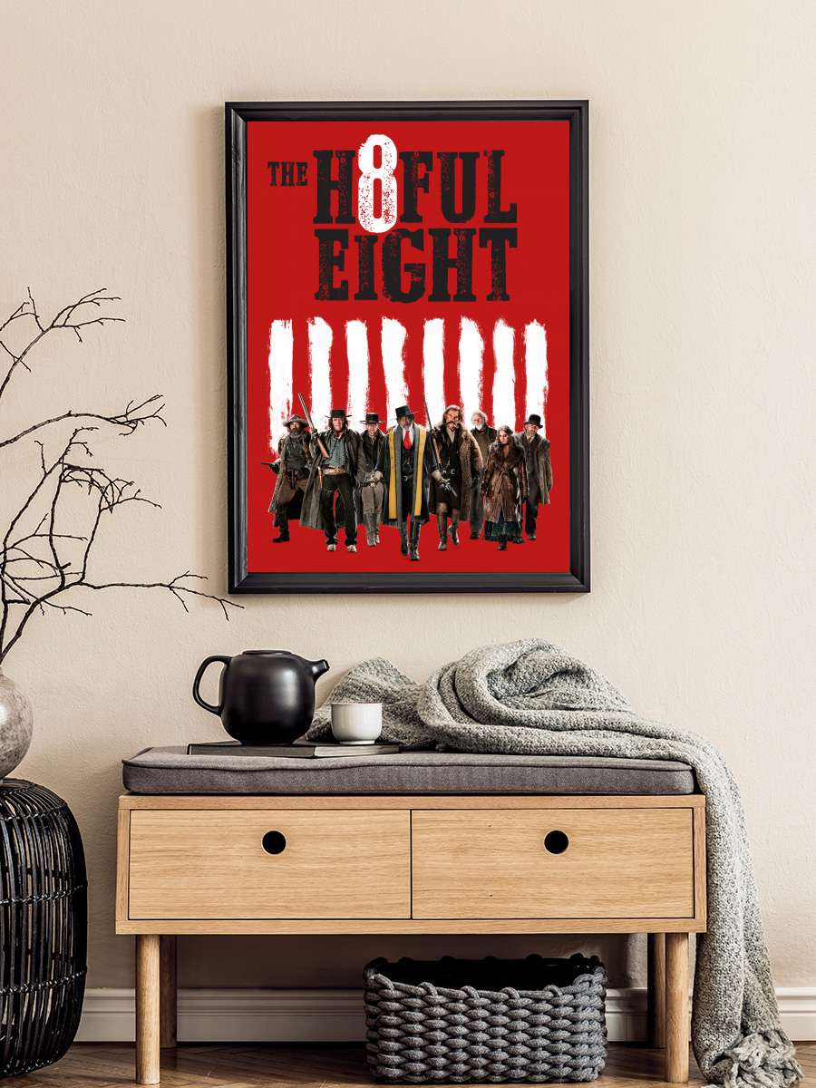 The Hateful Eight Film Tablo Siyah Çerçeveli Film Poster Afiş Tablo