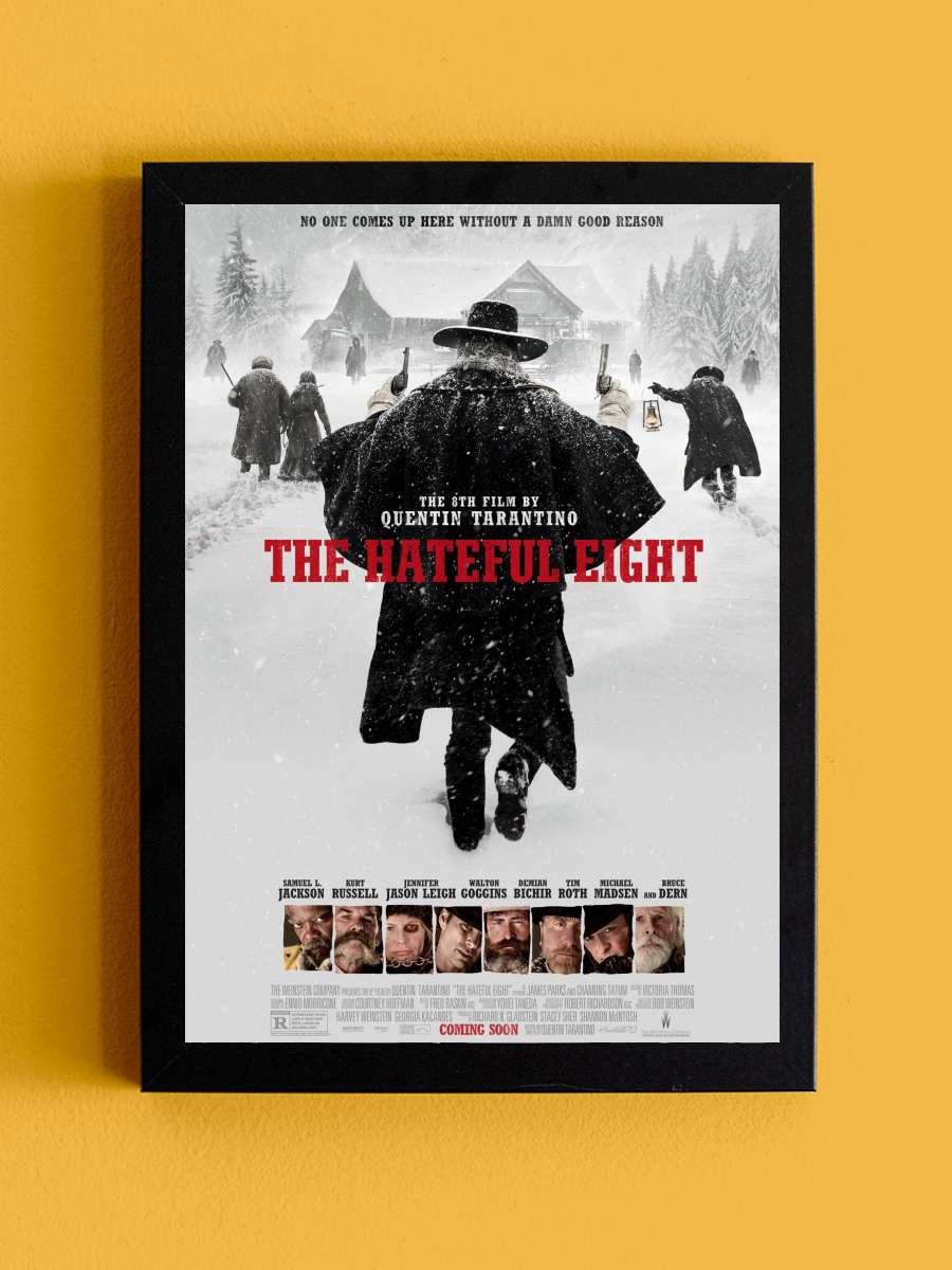 The Hateful Eight Film Tablo Siyah Çerçeveli Film Poster Afiş Tablo