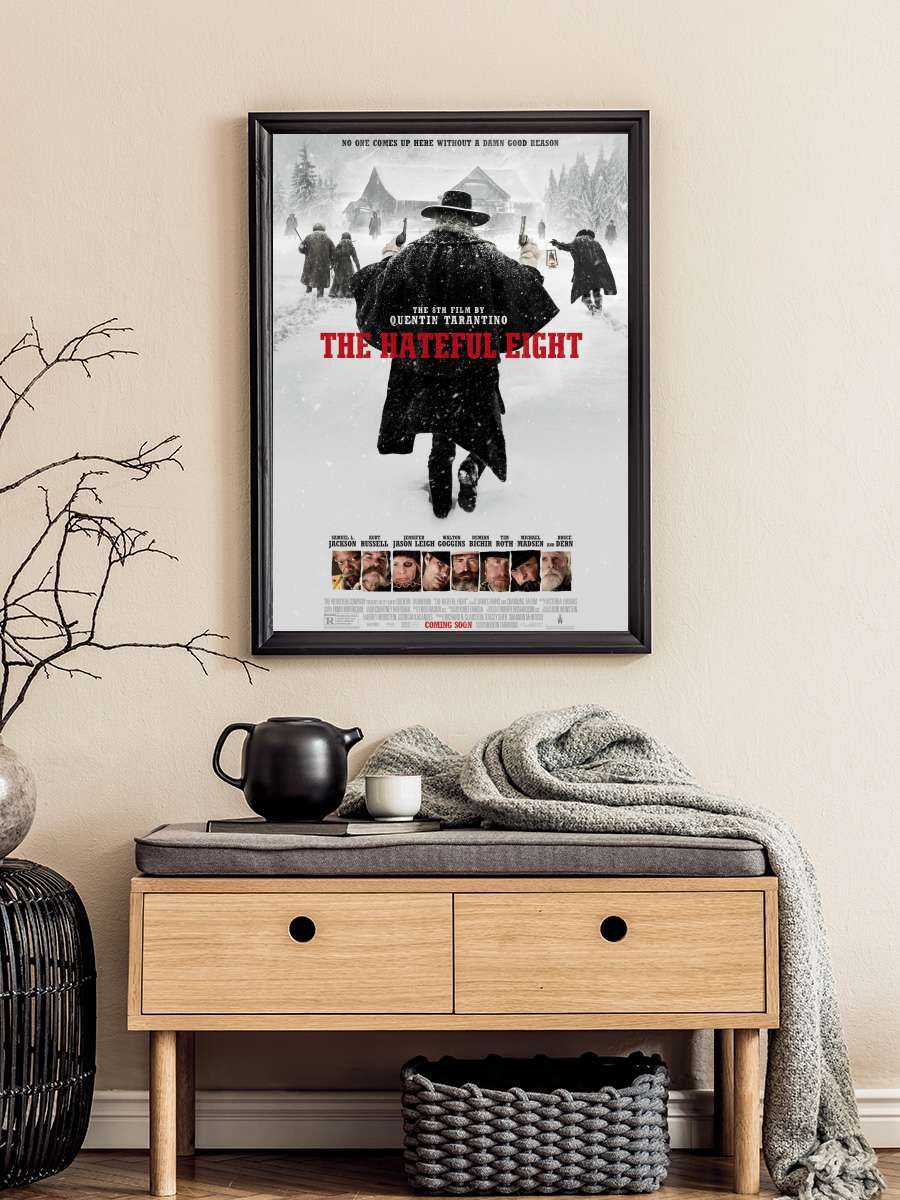 The Hateful Eight Film Tablo Siyah Çerçeveli Film Poster Afiş Tablo