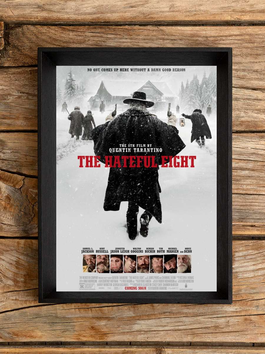 The Hateful Eight Film Tablo Siyah Çerçeveli Film Poster Afiş Tablo