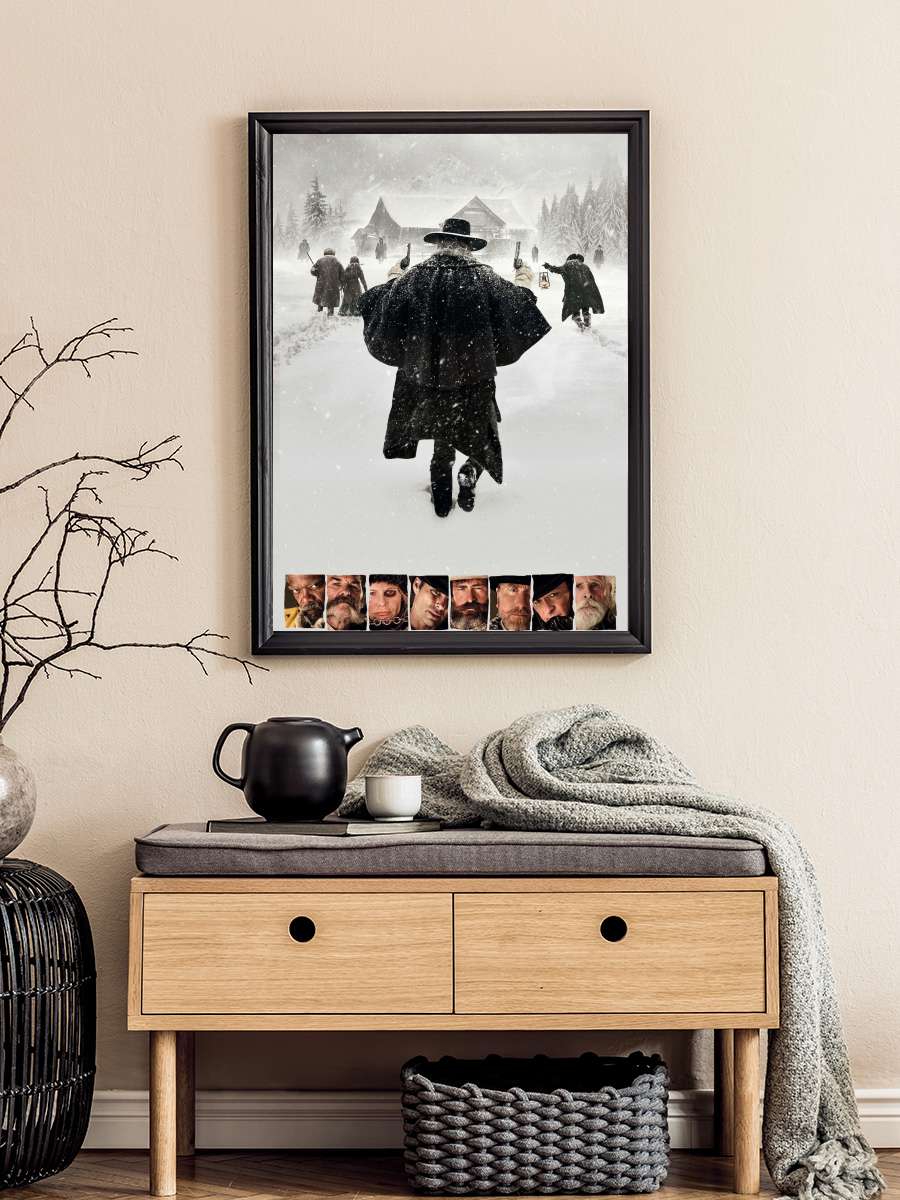 The Hateful Eight Film Tablo Siyah Çerçeveli Film Poster Afiş Tablo