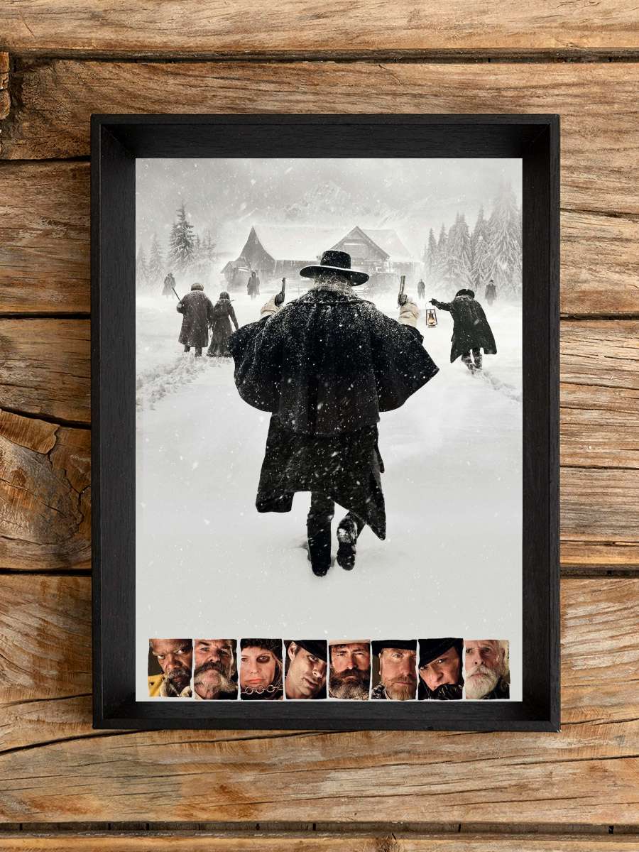 The Hateful Eight Film Tablo Siyah Çerçeveli Film Poster Afiş Tablo