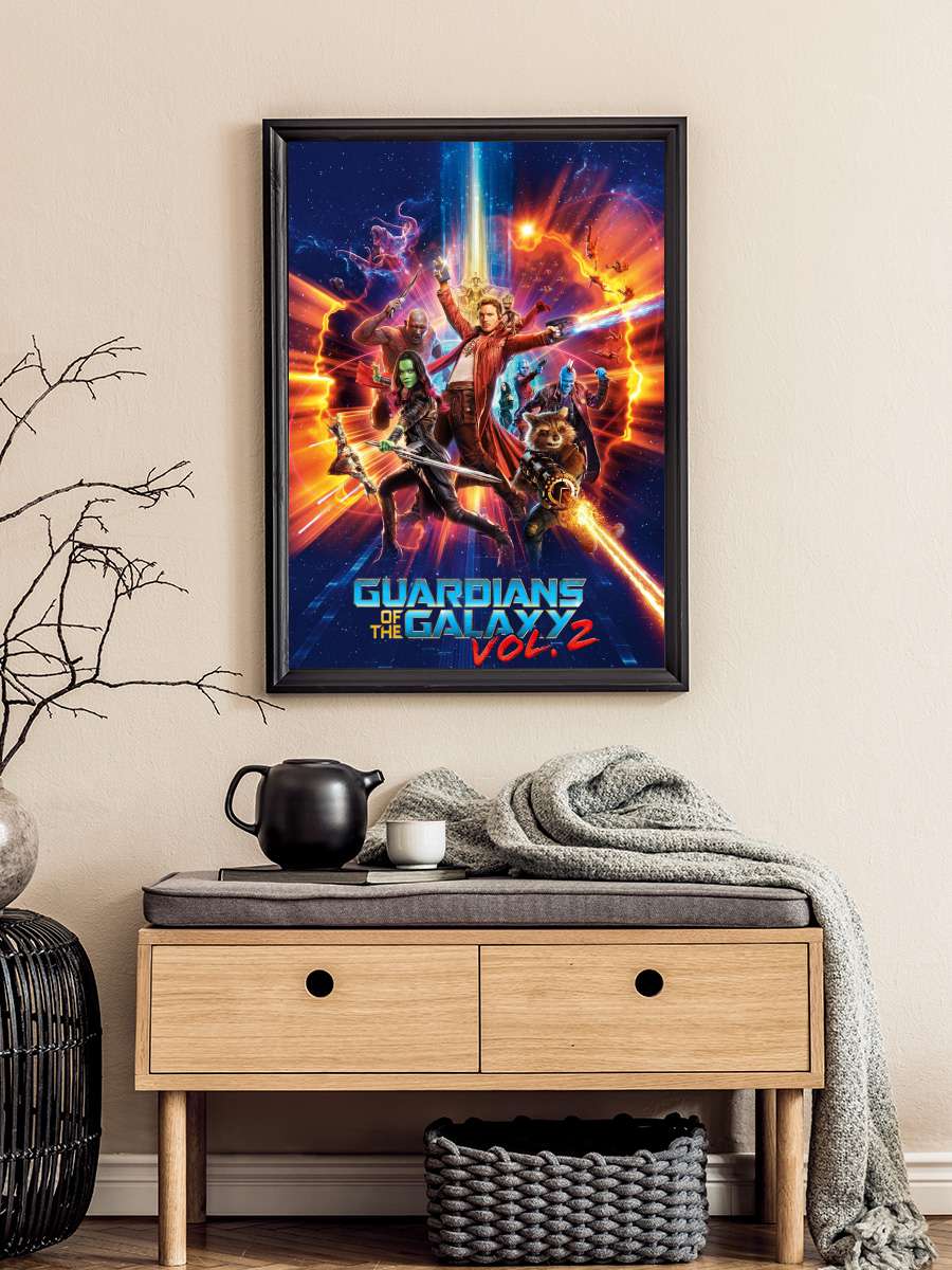 Galaksinin Koruyucuları 2 - Guardians of the Galaxy Vol. 2 Film Tablo Siyah Çerçeveli Film Poster Afiş Tablo