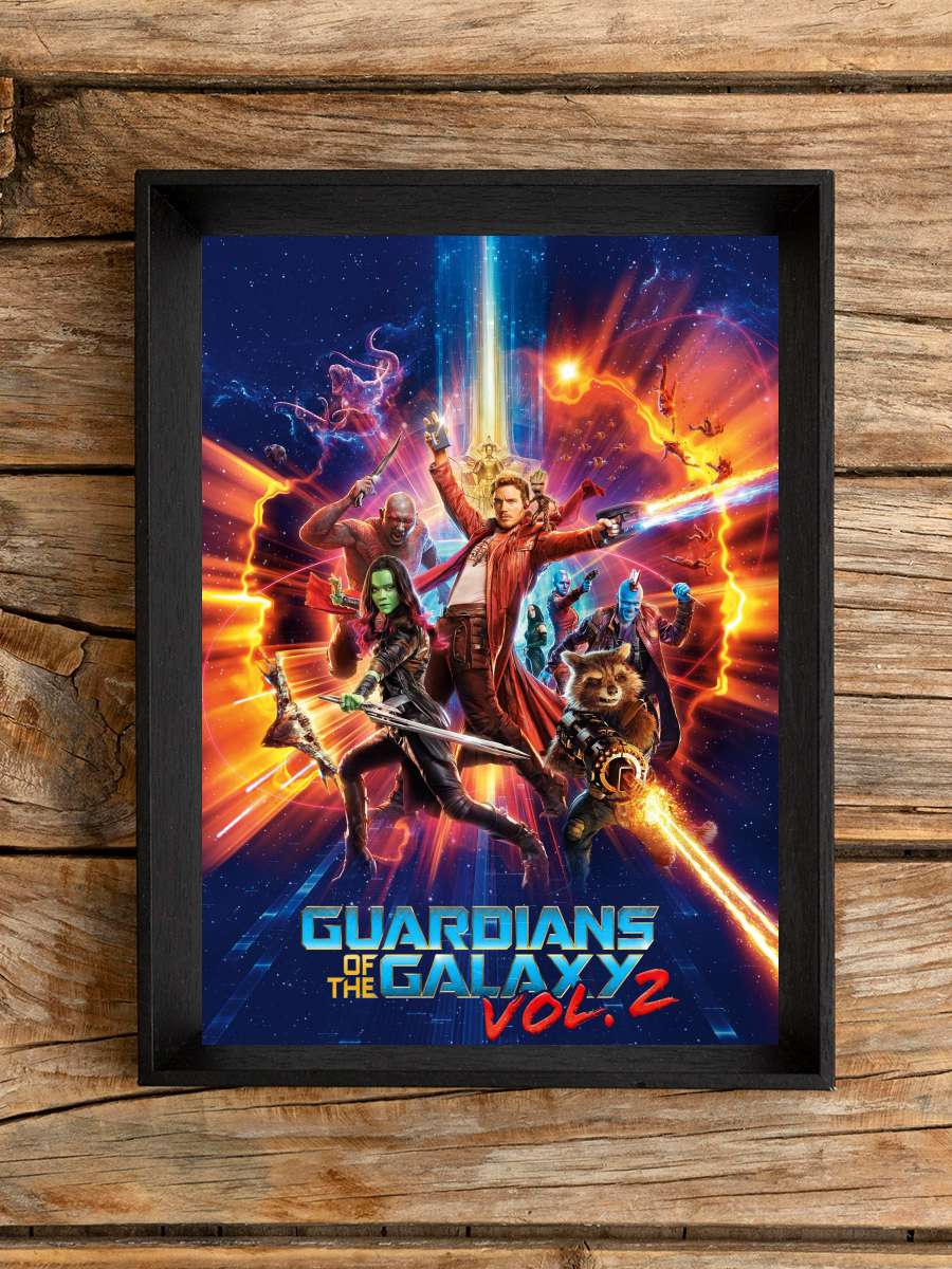 Galaksinin Koruyucuları 2 - Guardians of the Galaxy Vol. 2 Film Tablo Siyah Çerçeveli Film Poster Afiş Tablo