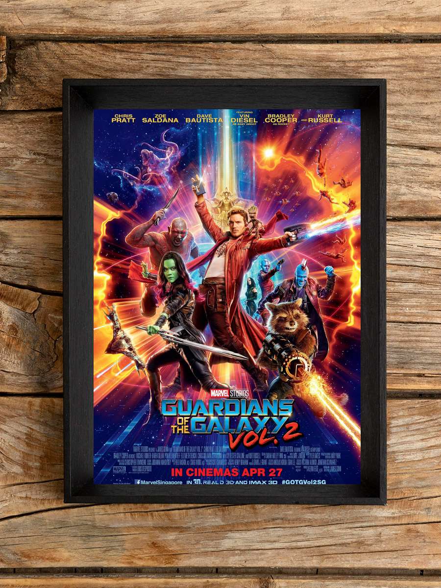 Galaksinin Koruyucuları 2 - Guardians of the Galaxy Vol. 2 Film Tablo Siyah Çerçeveli Film Poster Afiş Tablo