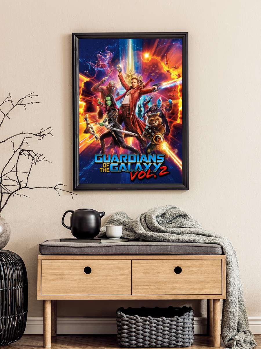 Galaksinin Koruyucuları 2 - Guardians of the Galaxy Vol. 2 Film Tablo Siyah Çerçeveli Film Poster Afiş Tablo