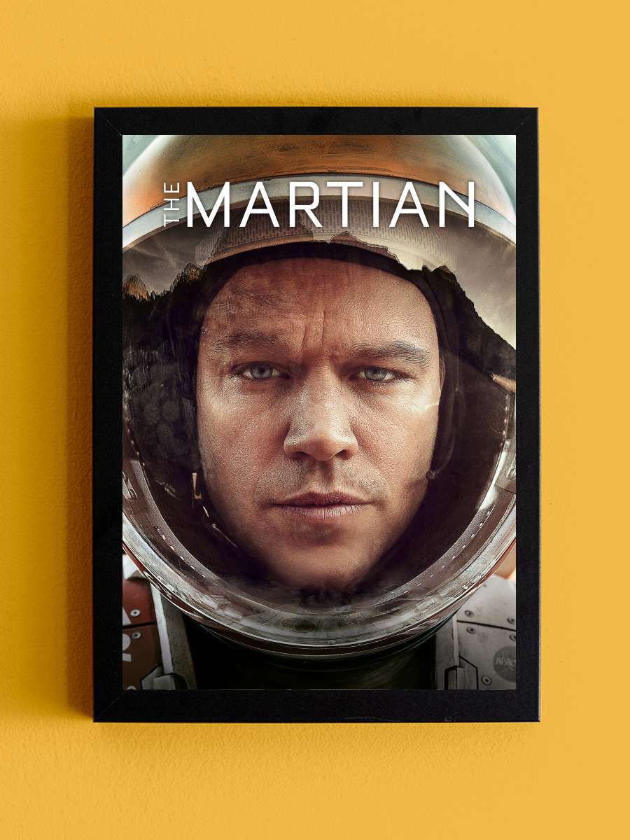 Marslı - The Martian Film Tablo Siyah Çerçeveli Film Poster Afiş Tablo