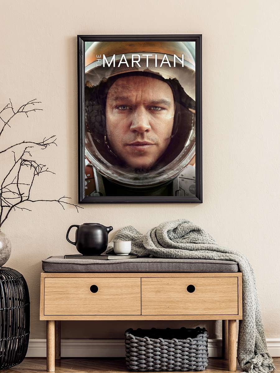 Marslı - The Martian Film Tablo Siyah Çerçeveli Film Poster Afiş Tablo