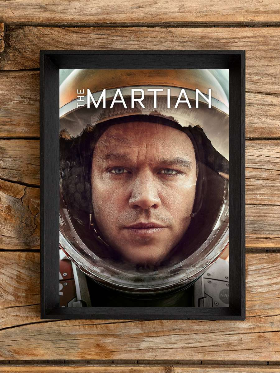 Marslı - The Martian Film Tablo Siyah Çerçeveli Film Poster Afiş Tablo