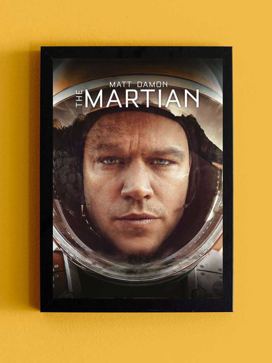 Marslı - The Martian Film Tablo Siyah Çerçeveli Film Poster Afiş Tablo