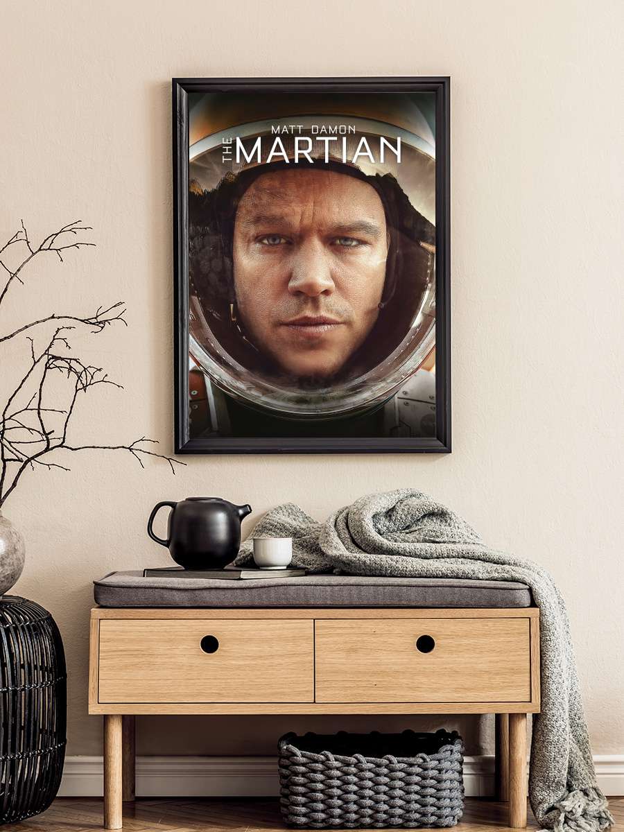 Marslı - The Martian Film Tablo Siyah Çerçeveli Film Poster Afiş Tablo