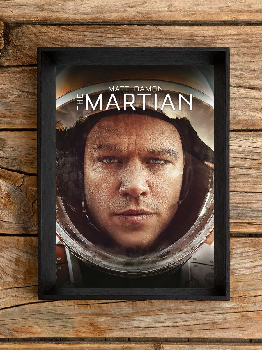 Marslı - The Martian Film Tablo Siyah Çerçeveli Film Poster Afiş Tablo