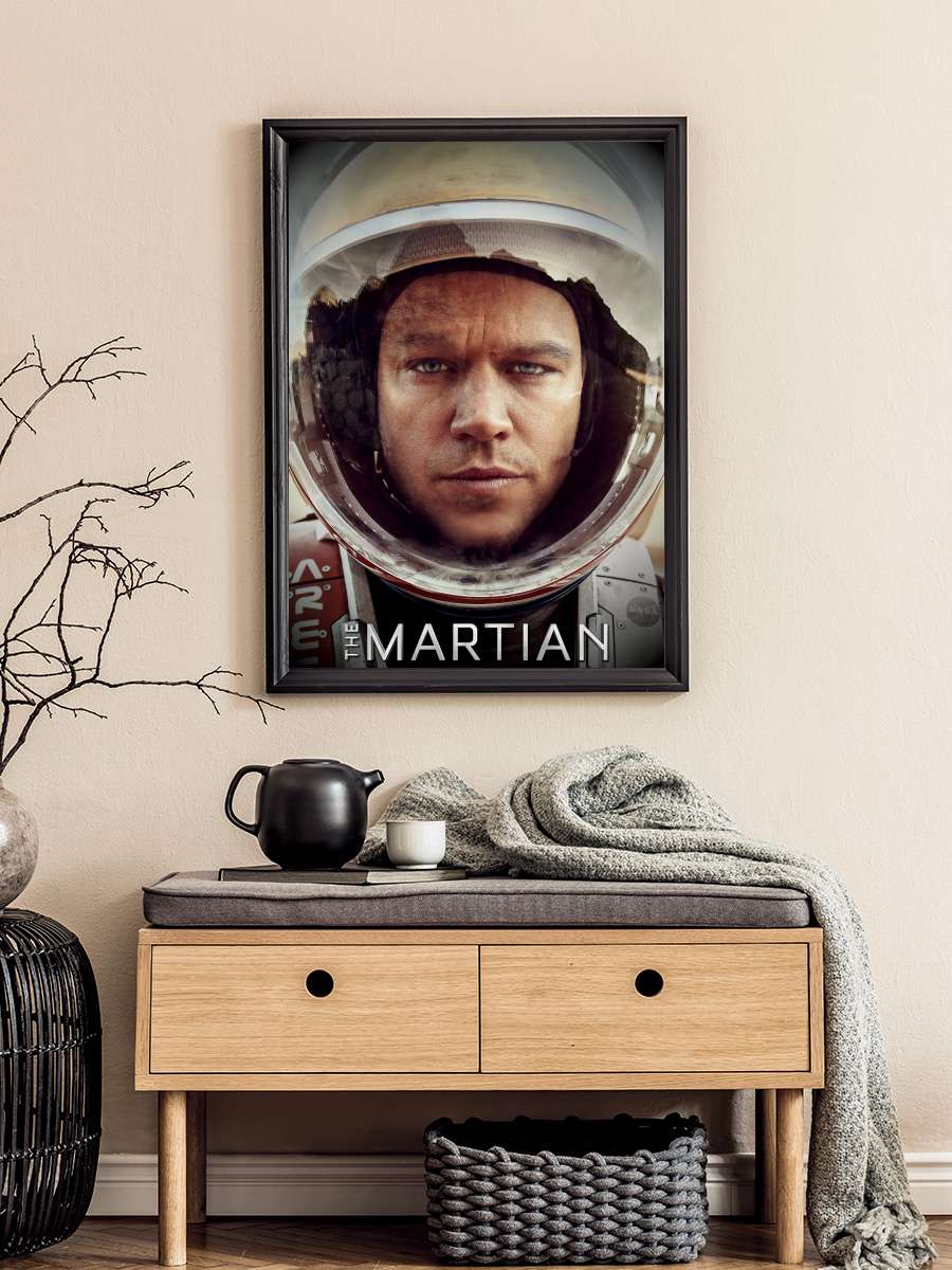 Marslı - The Martian Film Tablo Siyah Çerçeveli Film Poster Afiş Tablo